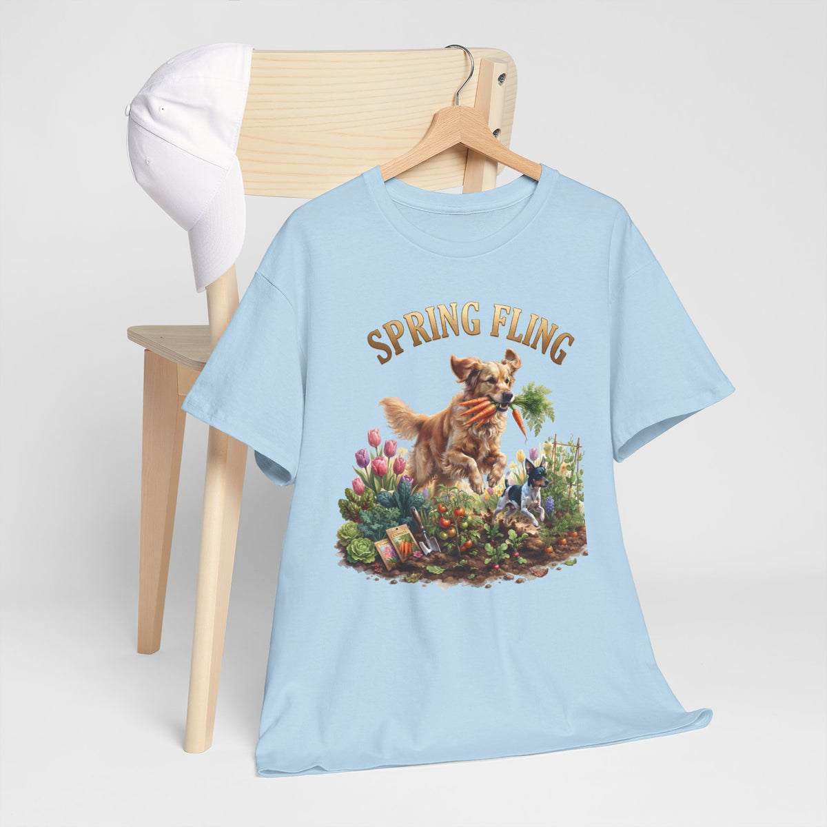 Spring Fling Golden Retriever & Rat Terrier Unisex T-Shirt