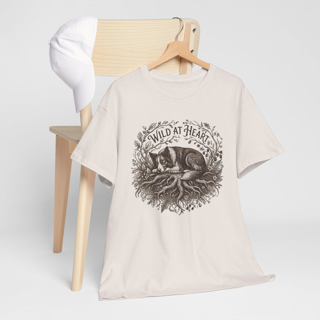 Wild at Heart  T‑Shirt —Border Collie Graphic Tee