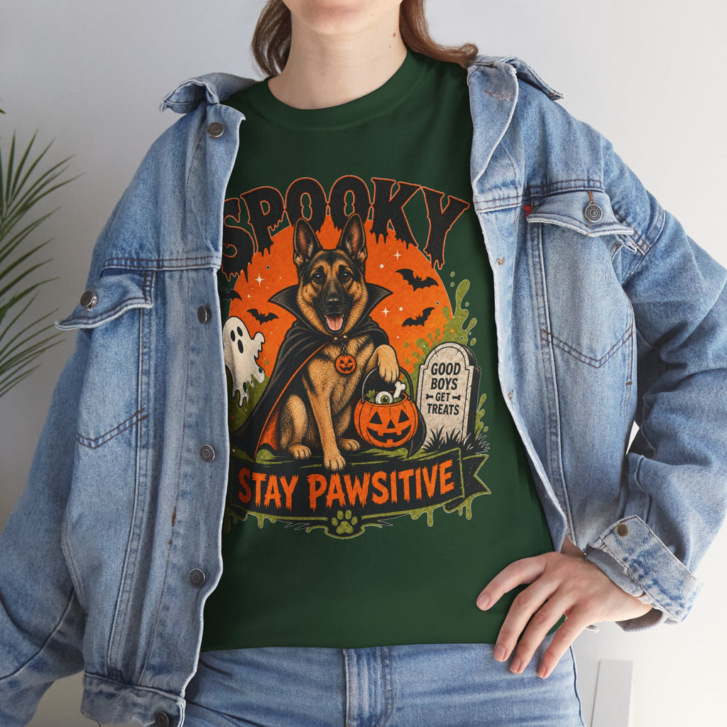 Spooky Stay Pawsitive Unisex T-Shirt