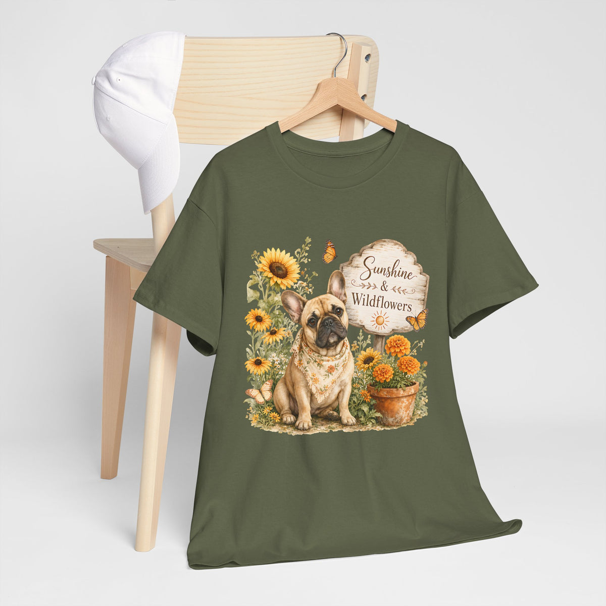 Sunshine & Wildflowers French Bulldog T-Shirt