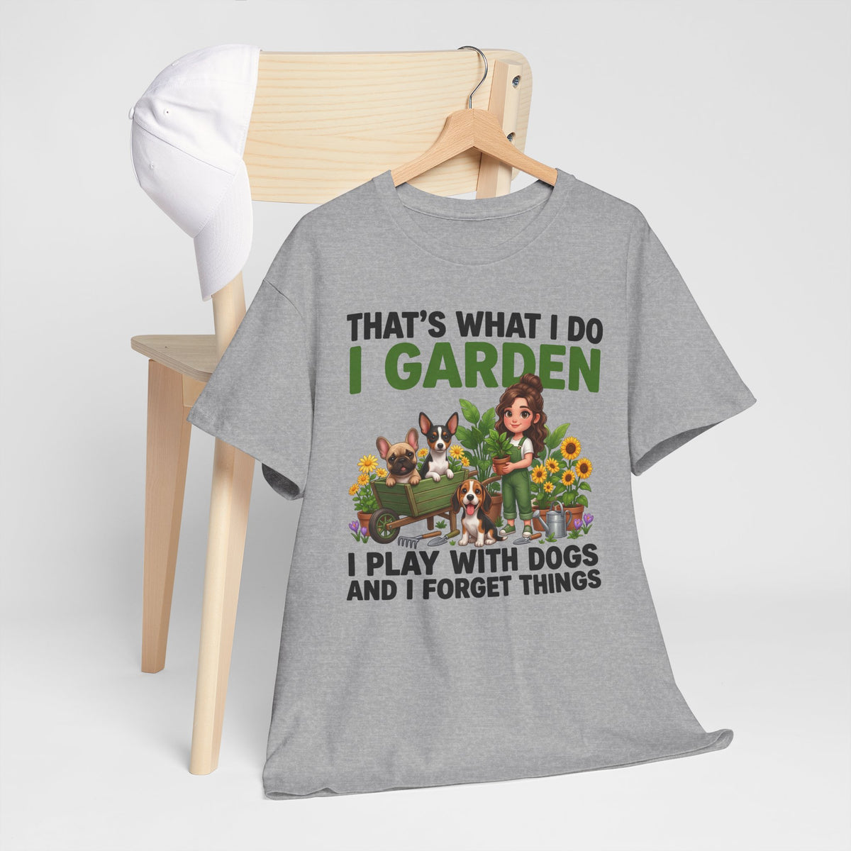 That's What I Do I Garden I Play With Dogs And I Forget Things Unisex T-Shirt
