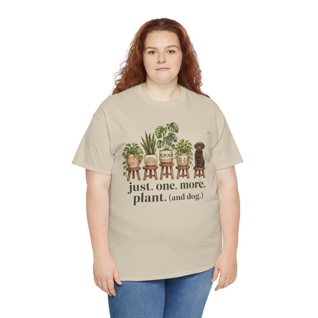Just. One. More. Plant. (And Dog.) Unisex T-Shirt Chocolate Lab