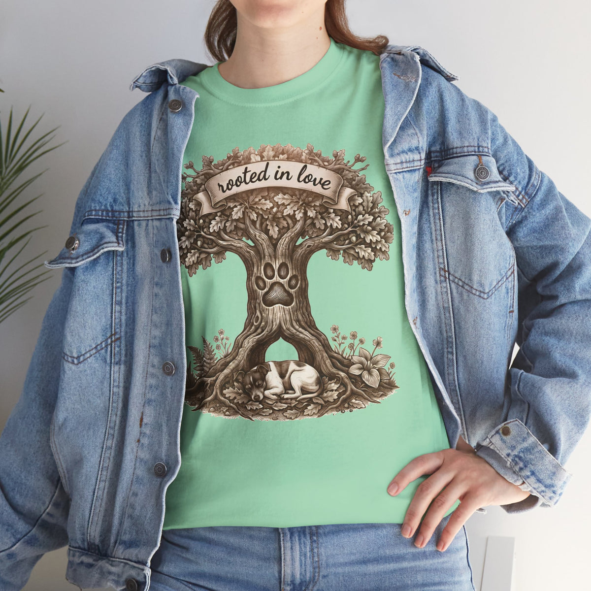 Rooted in Love Tree T-Shirt — Woodland Family & Pet Nature Tee