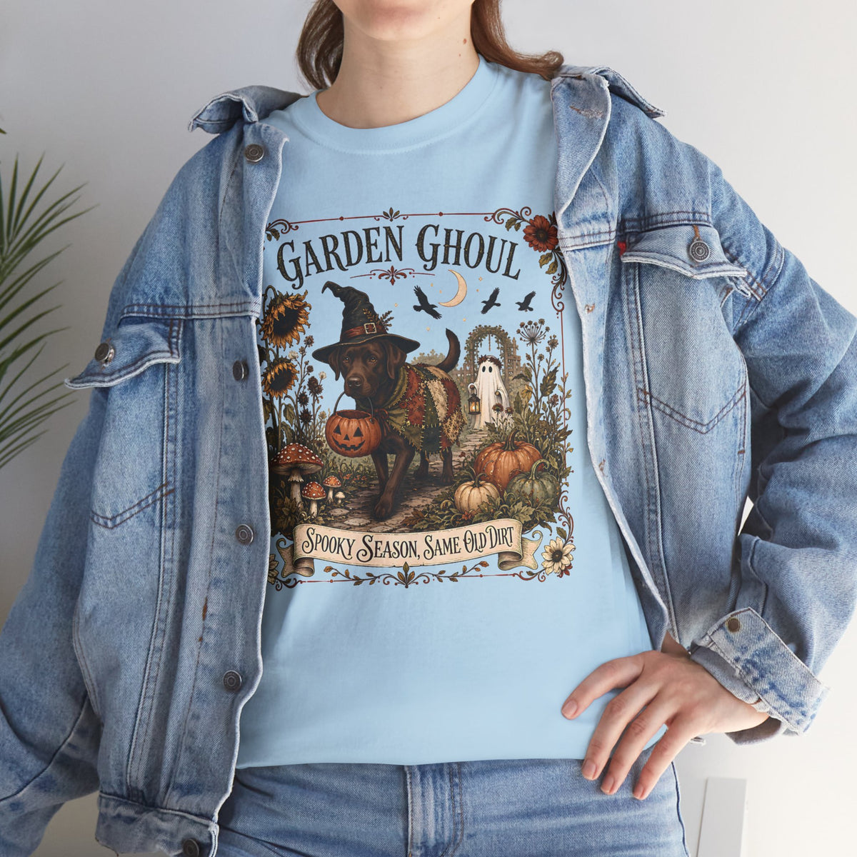 Garden Ghoul Spooky Season Same Old Dog Unisex T-Shirt