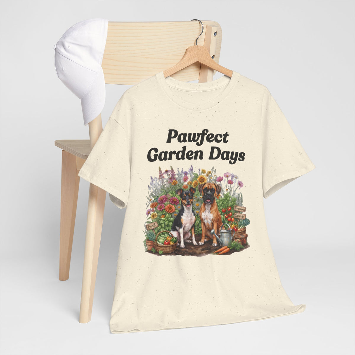 "Pawfect Garden Days" | Cute Dog & Floral Gardening Tee