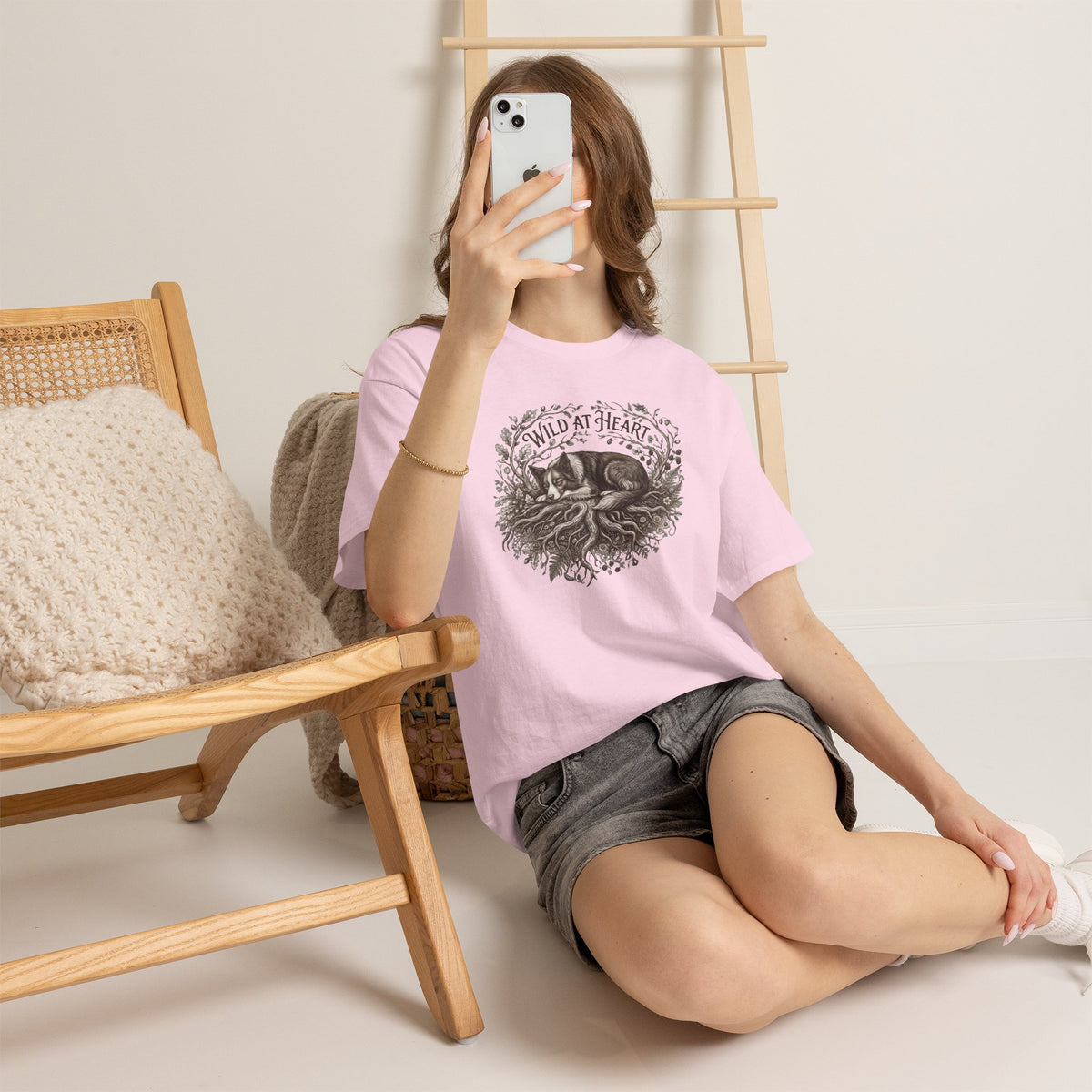 Wild at Heart  T‑Shirt —Border Collie Graphic Tee