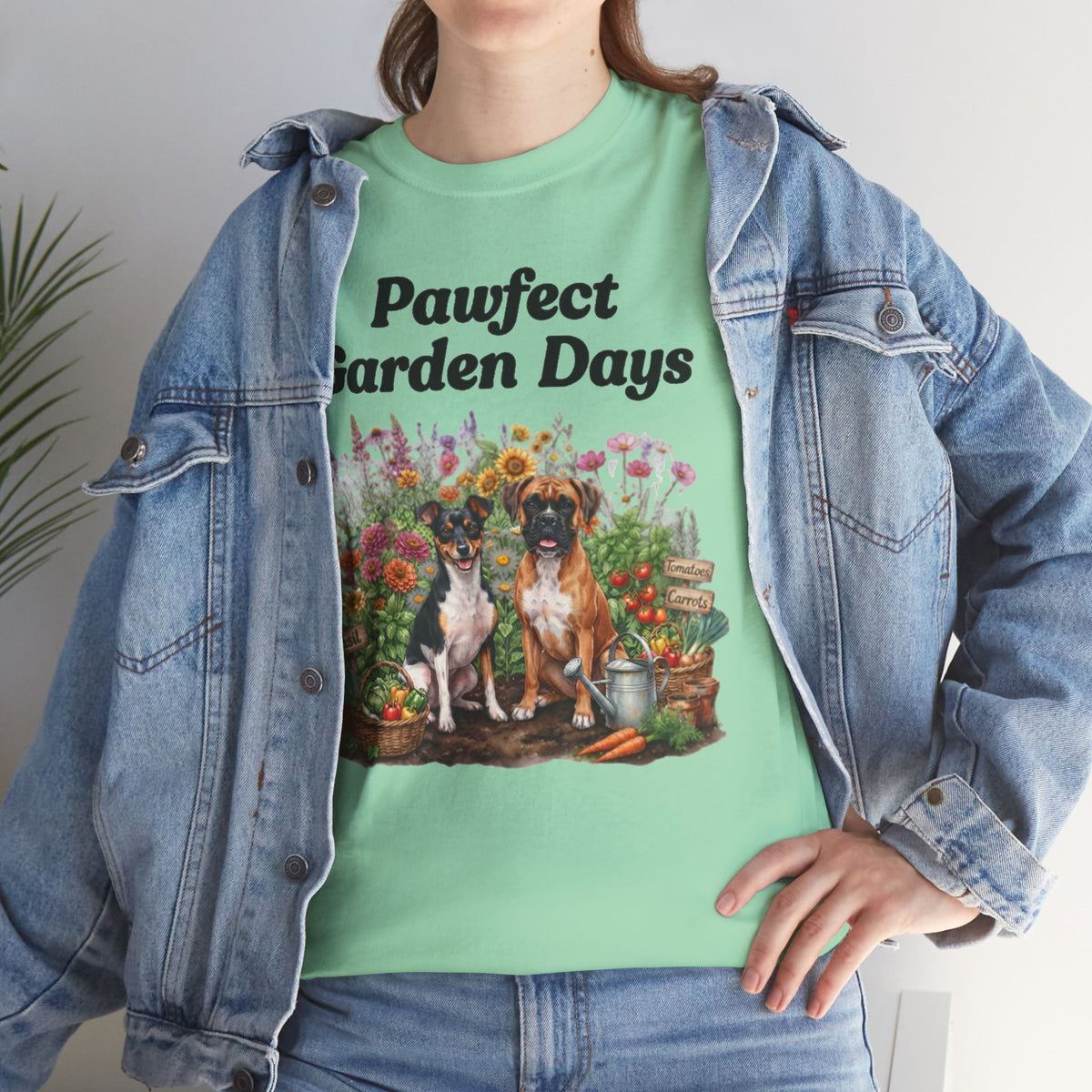 "Pawfect Garden Days" | Cute Dog & Floral Gardening Tee