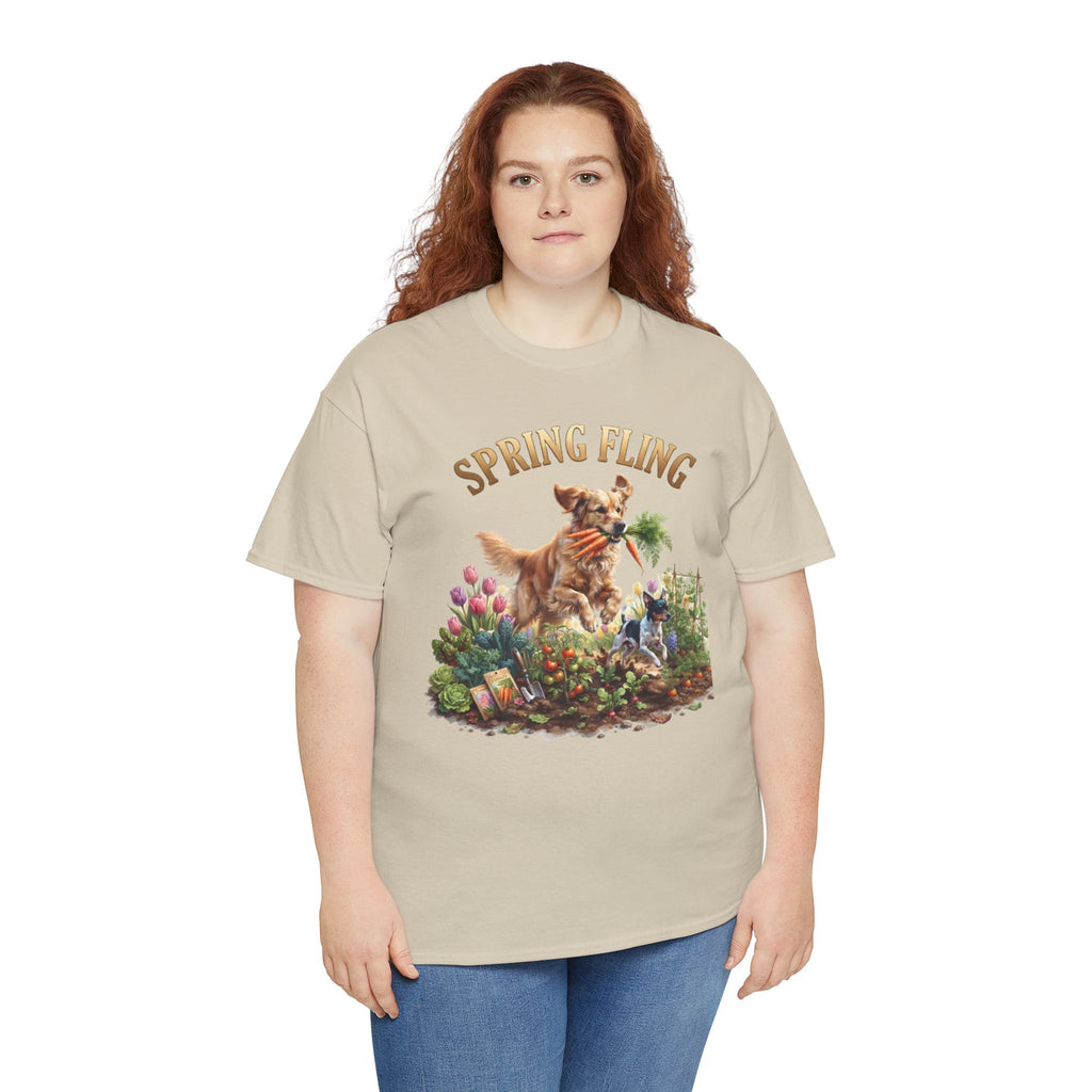 Spring Fling Golden Retriever & Rat Terrier Unisex T-Shirt