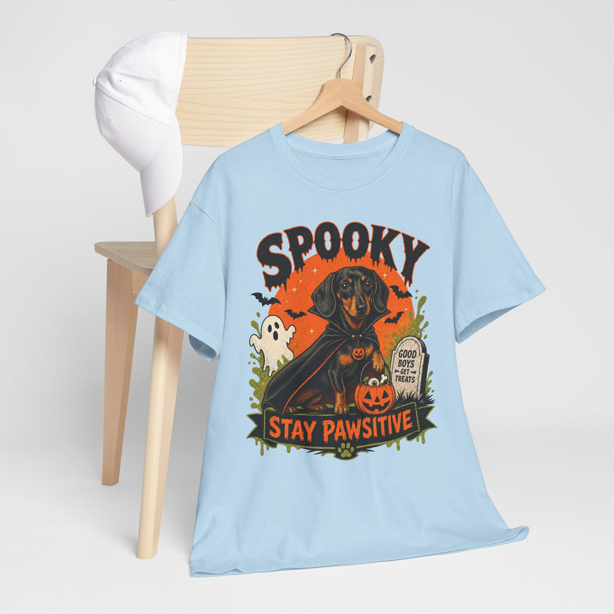 Spooky Stay Pawsitive Unisex T-Shirt