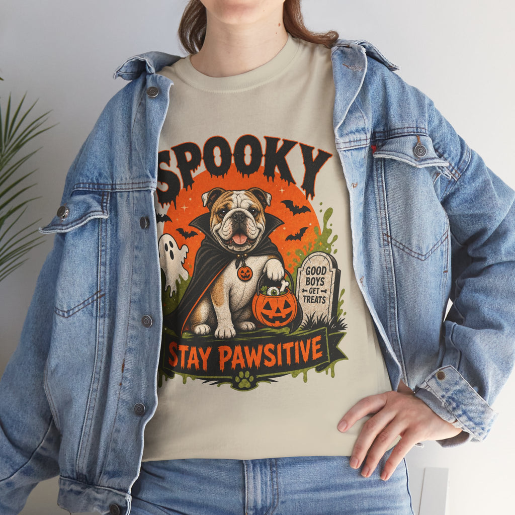 Spooky Stay Pawsitive Unisex T-Shirt