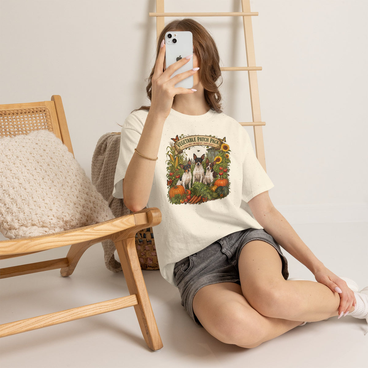 "Vegetable Patch Pack" Rat Terrier Tee