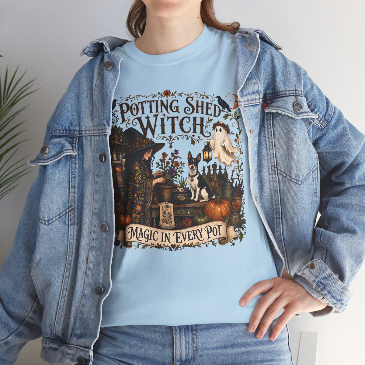 Potting Shed Witch Magic In Every Pot Unisex T-Shirt