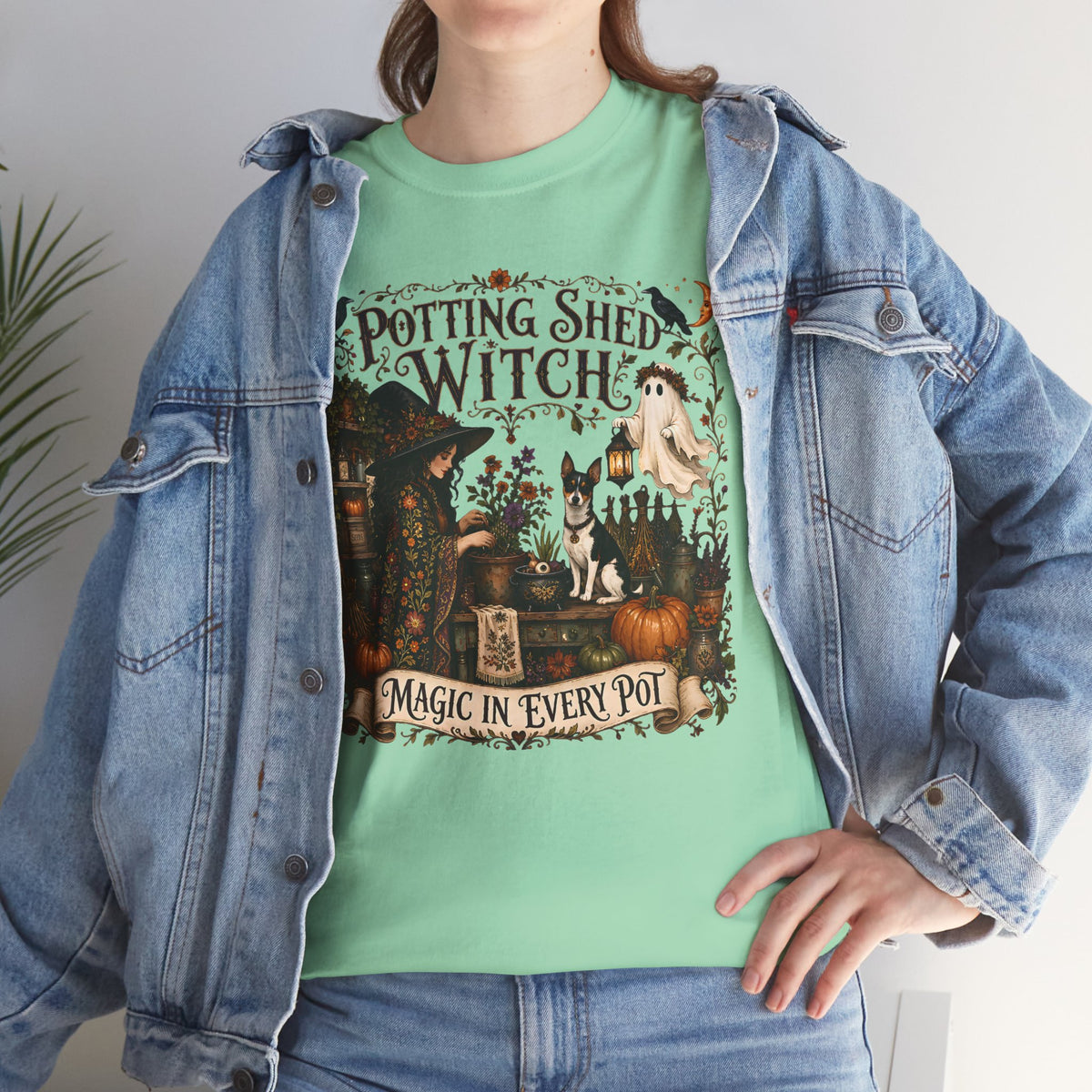 Potting Shed Witch Magic In Every Pot Unisex T-Shirt