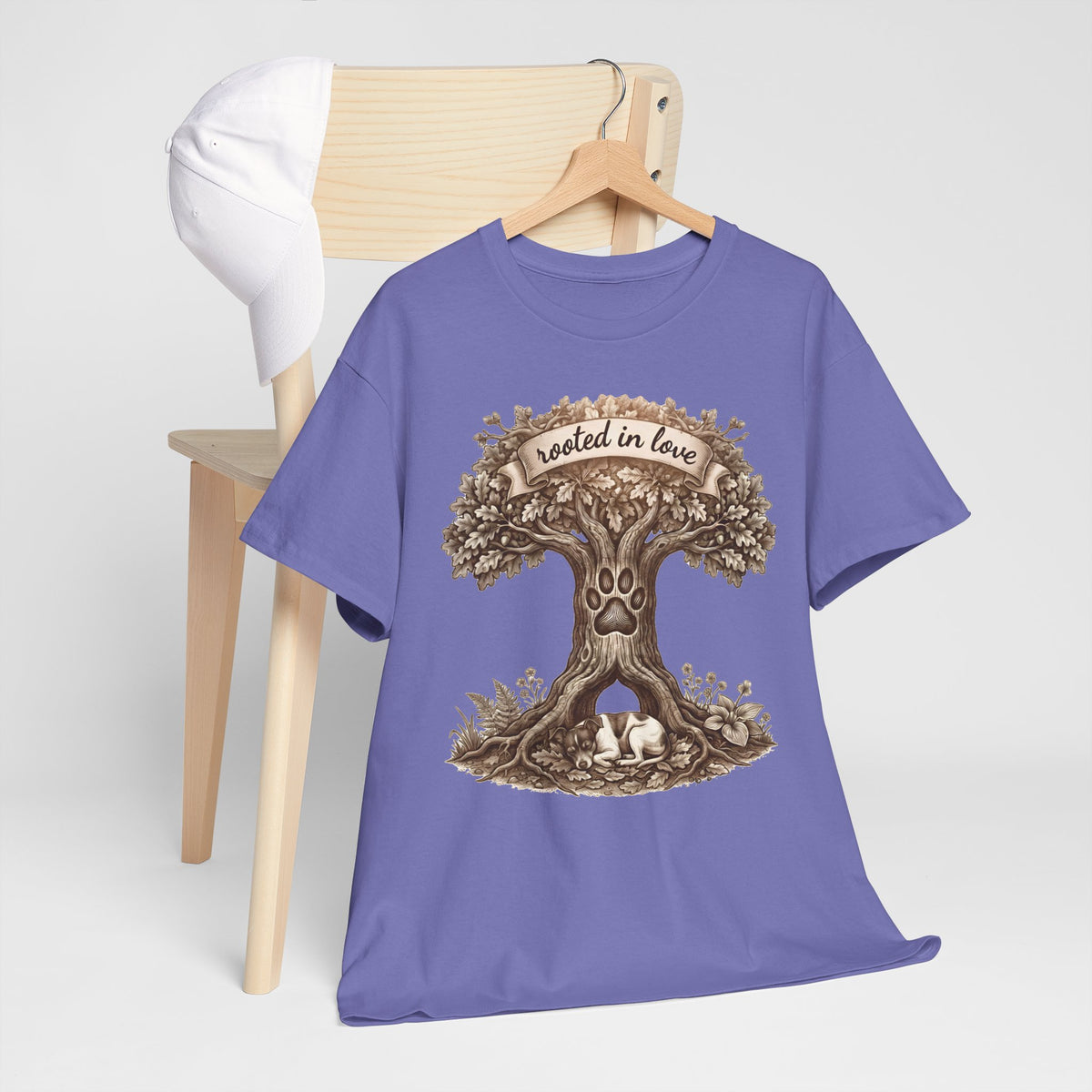 Rooted in Love Tree T-Shirt — Woodland Family & Pet Nature Tee